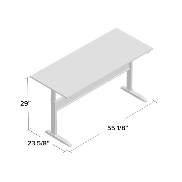 Symple Stuff Grattan Height Adjustable Standing Desk & Reviews Wayfair